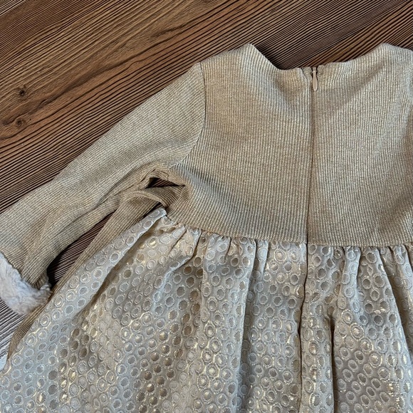 Bonnie Baby 18M Gold Formal Dress Long-Sleeve - Picture 7 of 7